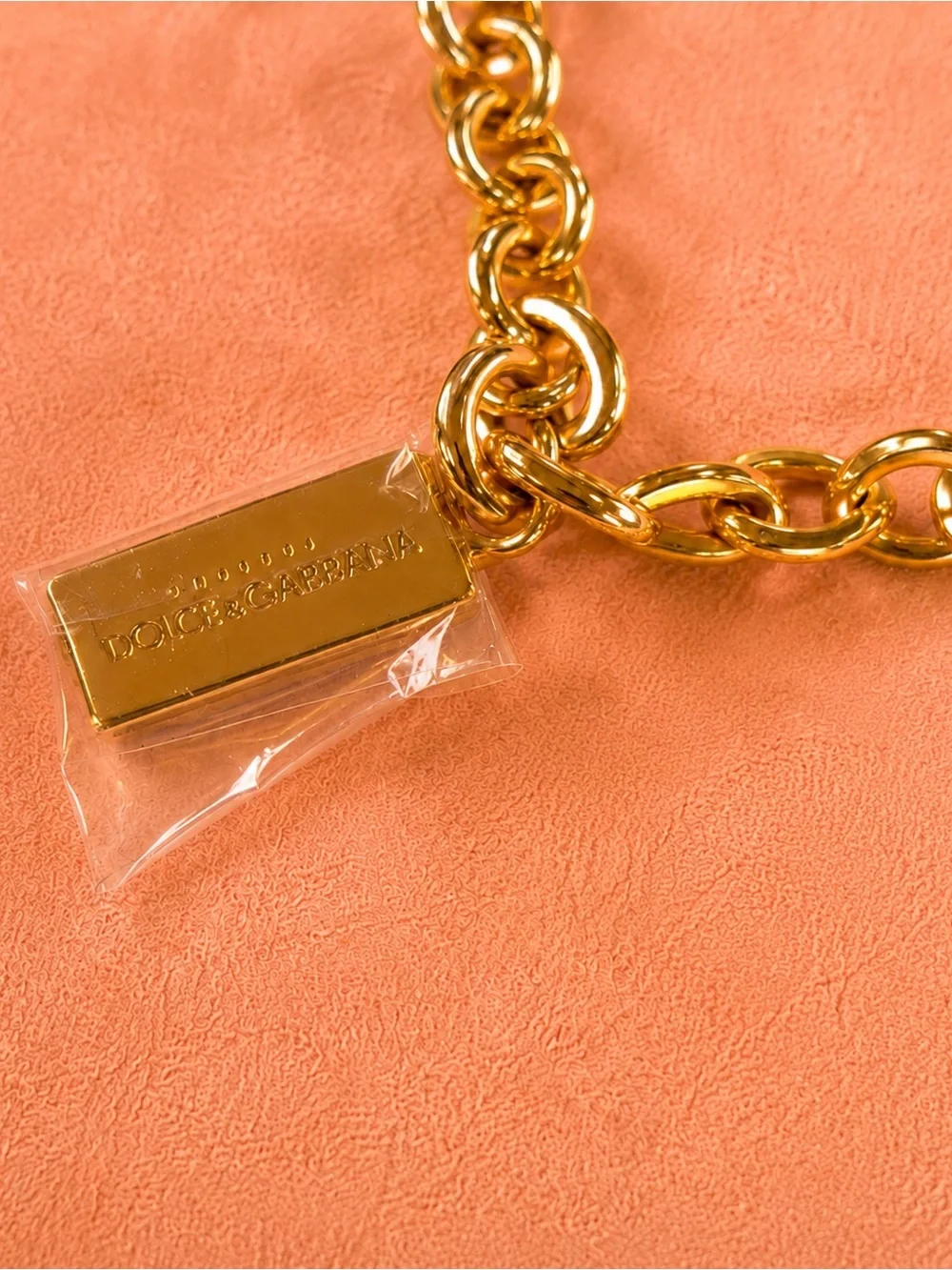 Dolce & Gabbana Y2K Makeup Gold-Tone Multi-Charm Bracelet Lipstick Rose Heart